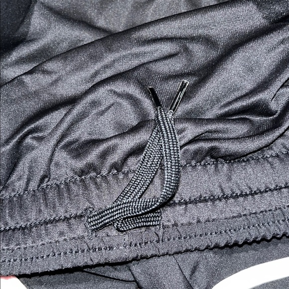 NWOT Adidas Black and Light Pink Athletic Running Shorts with Reflective Details - Picture 4 of 8